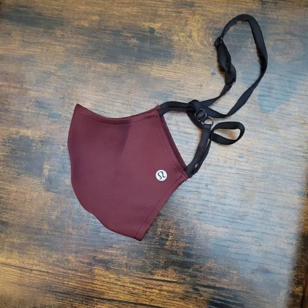 lululemon Marroon Double Strap Mask